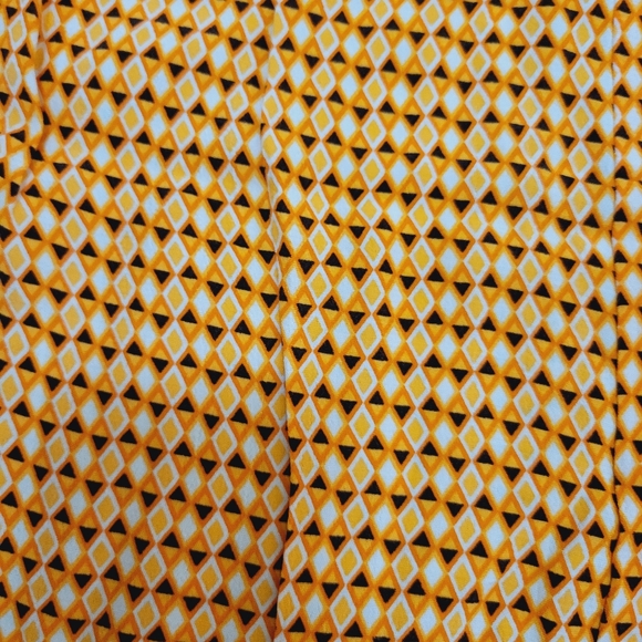 NWT Zara Orange Geometric Print Trouser - Picture 5 of 9